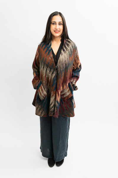 Zen Duster Coat ~Morocco Brick Color