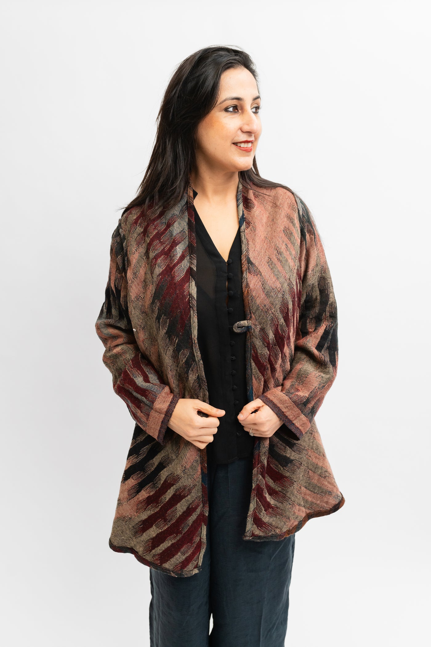 Zen Duster Coat ~Morocco Brick Color