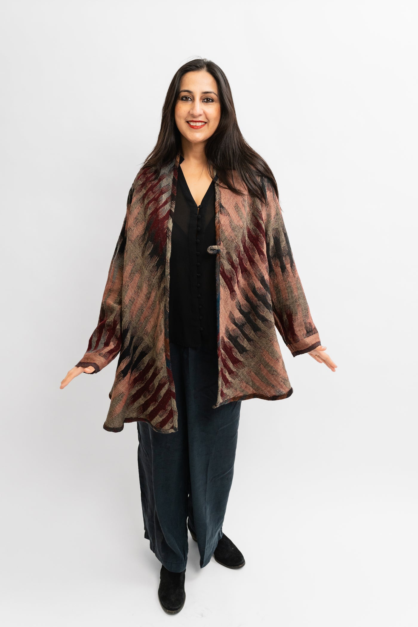 Zen Duster Coat ~Morocco Brick Color