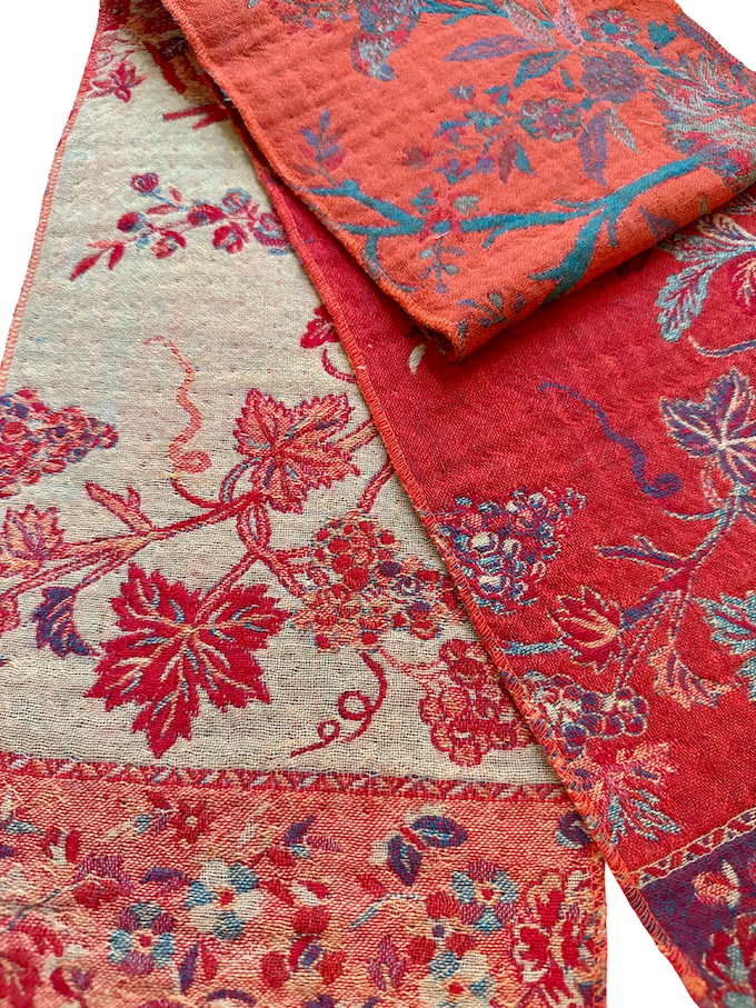 Neck Scarf~Tangerine Bird